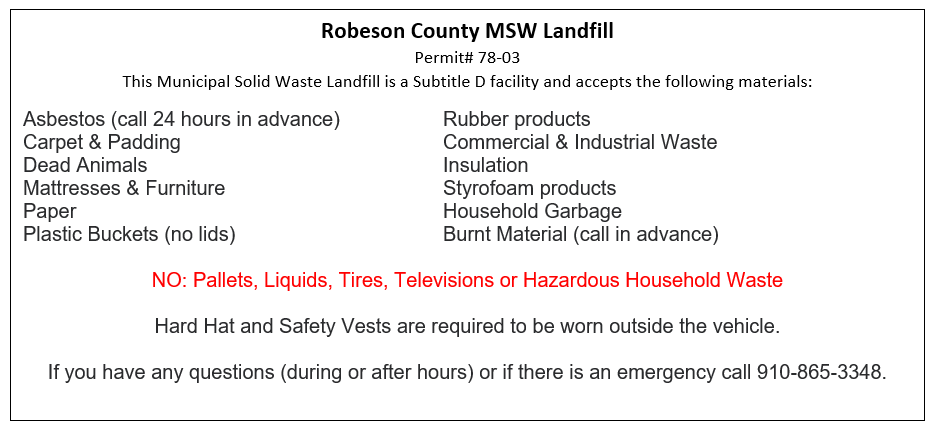 MSW Landfill